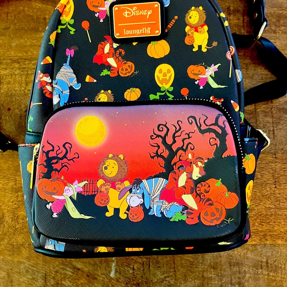 Disney Halloween Kids Backpack - Black and Orange